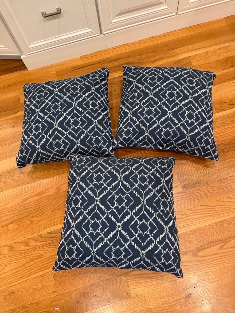 Navy Geometric Decorative Throw Pillow - Brand